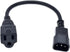 C14 to 5-15R Power Cord, IEC320 C14 to NEMA 5-15R Power Extension Cable Cord, PDU/UPS 18AWG Standard Computer Power Adapter Cord NEMA 5-15R to IEC...