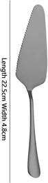 Stainless Steel Kitchen Utensil Set Includes 3-in-1 Butter Knife,Cheese Spreader,and Cake Server,for Butter, Cheese,Jam,Dessert (black)...