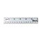Starrett Aluminum Meter Stick Metric/English - 39.37" Blade Length, 1-1/8" Blade Width, 0.075" Thickness 1mm, 1/8" Graduations - MS-2...