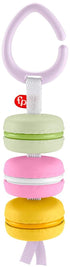 Fisher-Price Baby Pretend Food Baby Rattle My First Macaron Take-Along Sensory Toy for Newborns in Gift Ready Package...