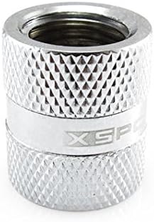 XSPC G1/4" Female to Female Rotary Fitting, Chrome...