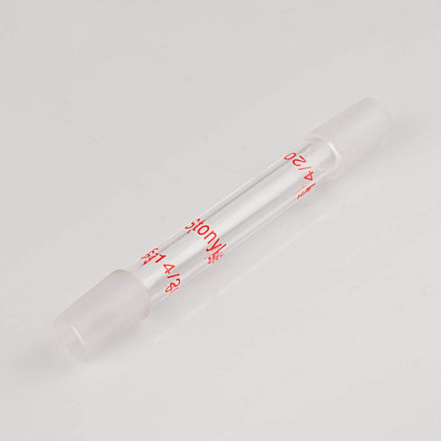 stonylab Glass 14/20 Straight Laboratory Adapter, Borosilicate Glass 30 mm Between Two 14/20 Ground Inner Standard Taper Joints for Laboratory Lab...