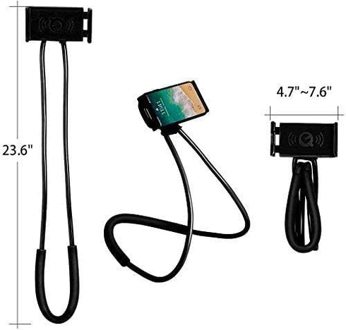 Cell Phone Neck Holder, Flexible Tablet Holder Stand Universal Phone Stand, Hanging Mobile Phone Stand Lazy Bracket, DIY Free Rotating Gooseneck M...