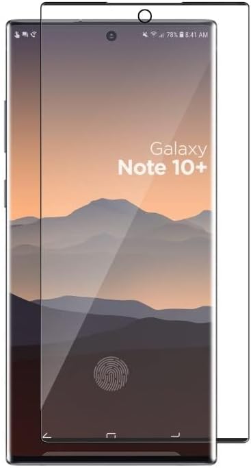 Magglass Galaxy Note 10 Plus Tempered Glass Screen Protector w/Fingerprint Display Compatibility - Anti Bubble UHD Clear Full Coverage Resistant S...