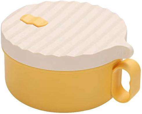 Microwave Speedy Ramen Cooker Bowl with Chopsticks and Lid for College, Travel friendly Ramen Noodles Bowl, Rice Cooker Bowl for Office or WFH Lun...