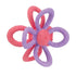 Nuby Fun Loops Teether - Flower-Shaped Infant Teething Toy for Babies - 3+ Months - Pink and Purple...