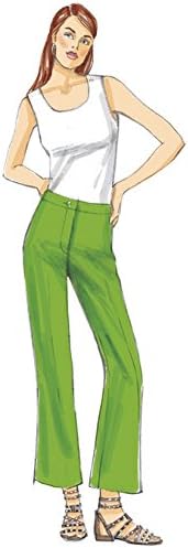 Vogue Patterns Misses' Custom-Fit Boot cut Pants, 14-16-18-20-22, Red...