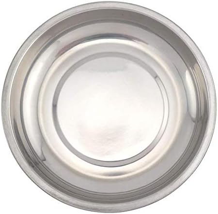 Edward Tools Round 6” Magnetic Tray - Magnetic Parts Tray for Screws, Nut, Bolts, Small Tools - Great for Mechanics, DIY - Heavy Duty Stainless St...