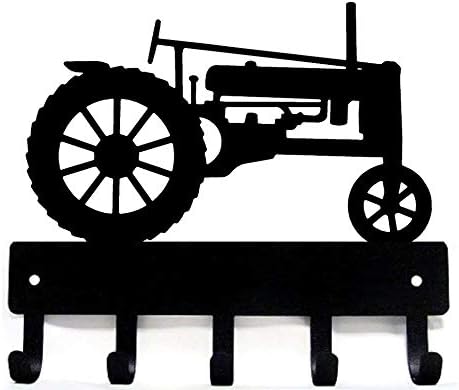 Farm Tractor #39 Key Rack Holder for Wall - 9 inch Wide - Made in USA; Farmhouse Decor, Barn Organizer...