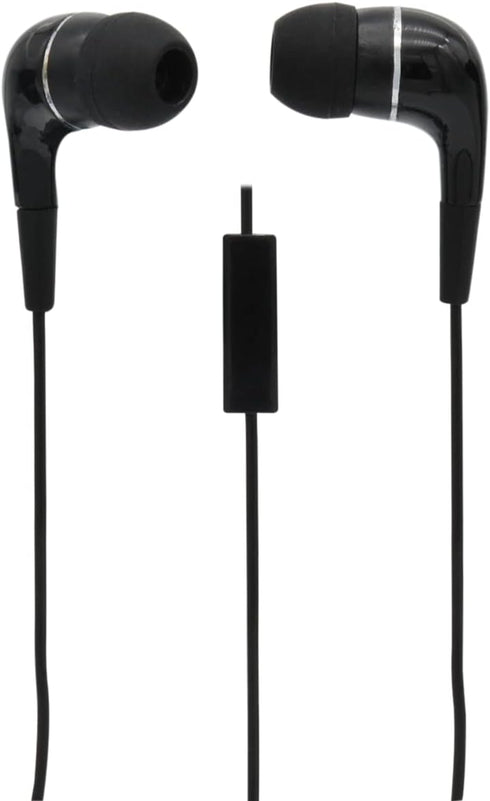 MobileSpec MBS10101 Stereo in Earbuds w/Inline Mic - Black...