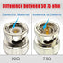 Superbat BNC Cable BNC Male to Male Connector Solder Coaxial Cable (2ft, 50 Ohm) for Antenna Scanners or Handheld Ham Radios etc. 2pcs...