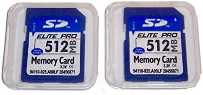 2 Pack 512mb Memory Cards Compatible with 512 MB SD Cards, 2 Pack Memory Cards and Cases w/Built to Last! Microfiber Cloth, Compatible with All SD...