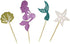 24 pcs Mermaid Cupcake Toppers for Baby Shower Birthday Party Supplies Under The Sea Party Cake Decorations...