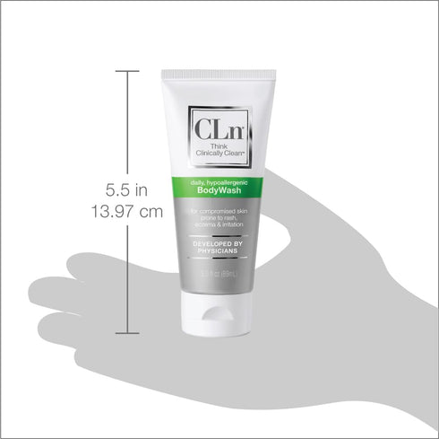 CLn® BodyWash –Non-Drying Body Wash Preserved with Sodium Hypochlorite, For Compromised Skin Prone to Eczema, Dermatitis, Rash & Hidradenitis Supp...