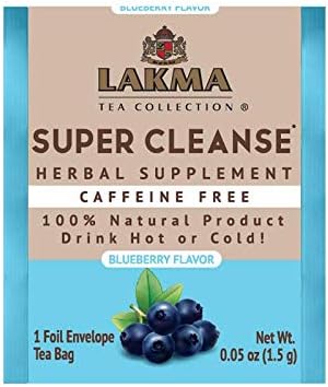 HYLEYS Lakma Super Cleanse Tea with Blueberry - 25 Tea Bags...