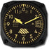 Trintec Vintage Altimeter Altitude Wall Clock 6.5 Square 9060V...
