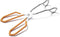 11 Inch Hiash Orange Stainless Steel Scissor Tongs, Kitchen Tongs for Cooking...