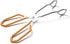 11 Inch Hiash Orange Stainless Steel Scissor Tongs, Kitchen Tongs for Cooking...