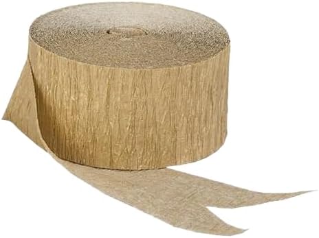 Gold Metallic Crepe Paper Streamers, 2 Rolls Made in USA...