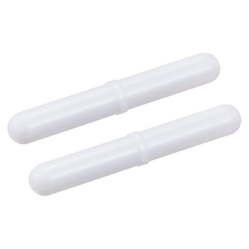 MECCANIXITY Magnetic Stirrer Mixer Stir Bar Rod 70mm(2.76") with Ring Shape PTFE Coating Magnet White for Laboratory Pack of 2...