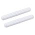 MECCANIXITY Magnetic Stirrer Mixer Stir Bar Rod 70mm(2.76") with Ring Shape PTFE Coating Magnet White for Laboratory Pack of 2...