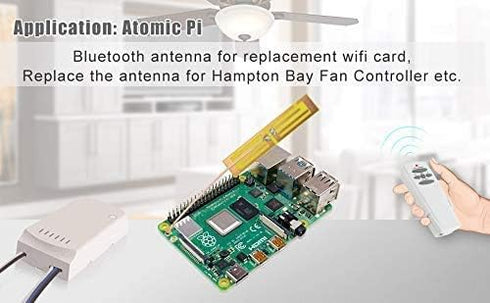 wlaniot 2.4G Wireless Mini PCI PCI-E WiFi Bluetooth Internal Antenna Built-in Antenna (5dbi,700-2600Mhz,U.FL/IPX Connector,RG178 Cable 4inches) 2p...