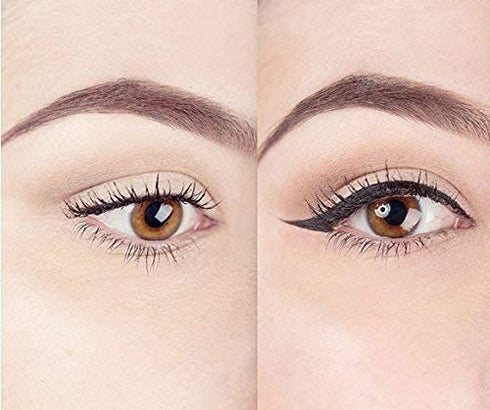 Winged Eyeliner Stamp, 2 x Black Liquid Eyeliner Pens, Easy Cat Eye Stencil Makeup Tool, SmudgeProof & Waterpoof Eye Liner, Vamp Wing, Wingliner (...