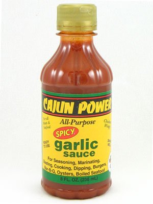 Cajun Power Spicy Garlic All Purpose Sauce 8oz (Pack of 3)...