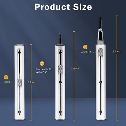 New Cleaner Kit for Airpods Pro and 1/2 Multifunction Cleaning Pen with Soft Brush for Bluetooth Earphones Case by Meher......