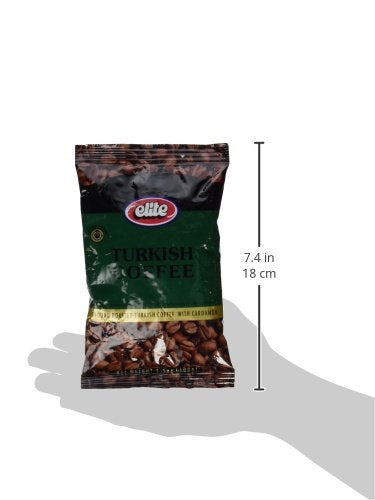 Elite Turkish Coffee With Cardomom, 3.5oz Bag...