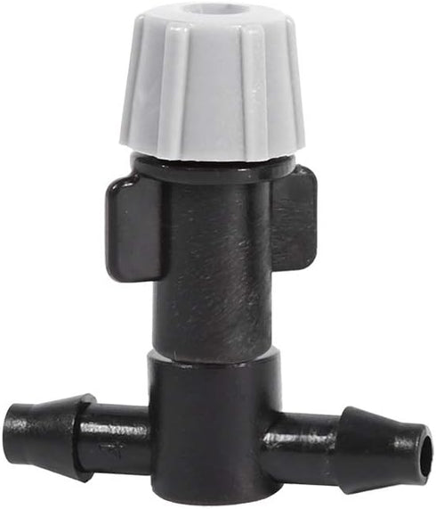 20pcs 3 Way Atomizing Nozzle, Adjustable Misting Drippers Connector Emitter Drip System with 4/7 Joint for Patio Lawn Greenhouse Vegetable Irrigat...