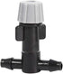 20pcs 3 Way Atomizing Nozzle, Adjustable Misting Drippers Connector Emitter Drip System with 4/7 Joint for Patio Lawn Greenhouse Vegetable Irrigat...
