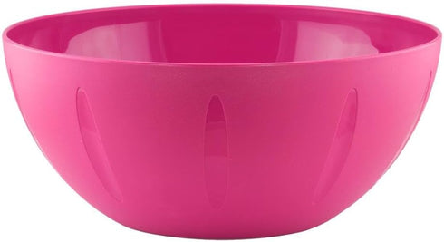 YBM HOME 8-Inch Plastic Serve Mixing Bowl for Everyday Meals - Ideal for Cereal, Snacks, Popcorn, Salad, and Fruits, Microwave Safe, Pink...
