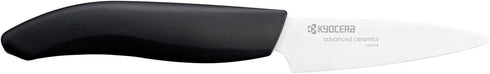 Kyocera Advanced Ceramic Revolution Series 3-inch Paring Knife, Black Handle, White Blade...