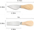 Charcuterie Accessories, 4 PCS Cheese Knives Set with Wood Handle, Stainless Steel Cheese Slicer/Cheese Cutter (Cheese Knife, Shaver, Fork and Spr...