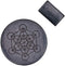 Shungite Plates for Cell Phones, Tablets, Laptops | Shungite Stone Stickers for Electronics with Sacred Geometry – Set of 2, Large Plate with Meta...