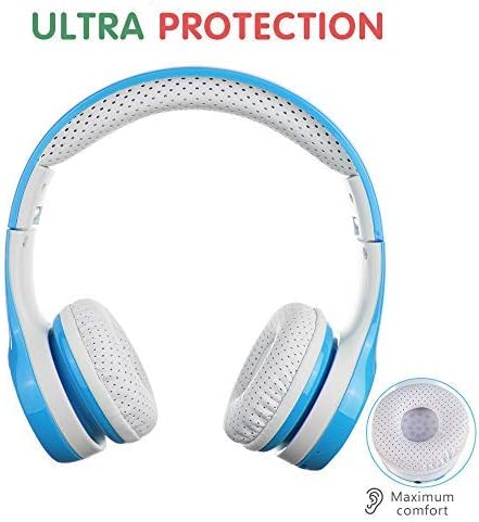 Kids Wireless Headphones, 15 Hours Play v5.0, Bluetooth Kids Headphones 93db Volume Limited Foldable with Built-in Mic for Cell Phones TV Tablet S...