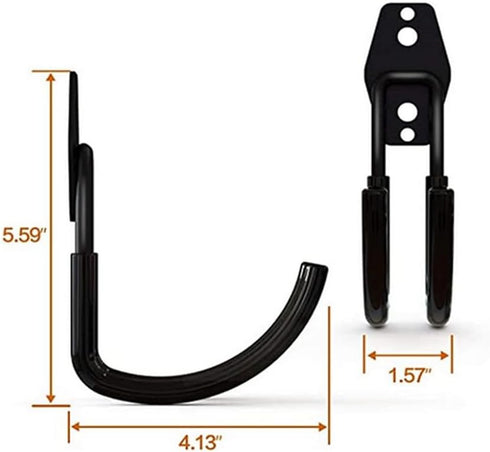 zoele Wall Mounting High Velocity Floor Fan Bracket, Wall Mount Industrial Grade Floor Fan Hook Hanger, Wall Fan Support Hook kit (Black)...