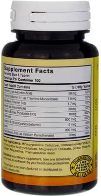 Nature's Blend Full Spectrum B with Vitamin C Powder, 100 Count (1269)...