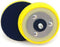 Lake Country Dual-Action 3” Backing Plate - Flexible Polishing Pad Plate w/Smooth Finish - Hook and Loop Pad Fastener - Black & Yellow Polisher Ba...