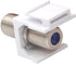 VCE Coax Keystone Jack Insert 20-Pack, 3GHz Coaxial Cable Connector, F-Type RG6 Cable Extender Female to Female for Wall Plate and Patch Panel, Ni...