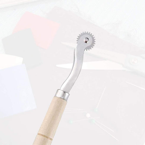 Sewing tracing wheel for sewing patterns, Wood and stainless steel Pounce wheel, Perforation cutter,Overstitch Wheel, paper Perforator Tracing whe...