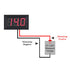 5 Pack DC 5-120V Digital Mini Voltmeter 2 Wire 0.56 inch LED Display Panel for Motorcycle Battery Monitor (Blue)...