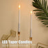 Pssopp LED Taper Candles Flameless Candle Electronic Candle Light 2pcs LED Taper Candles Battery Powered Flameless LED Candle Sticks for Festival ...