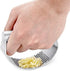 GuDoQi Garlic Press Rocker, Stainless Steel Garlic Mincer Garlic Crusher, Garlic Chooper with Peeler and Scraper Brush, Garlic Press with Ergonomi...