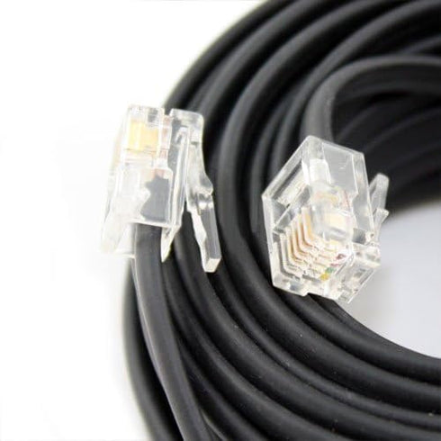 Wideskall® 50 Feet RJ-11 Modular Connector 4 Conductor Cable Telephone Cord (B......