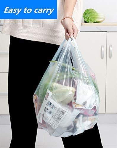 Trash Bags With Handles,4.2 Gallon plastic bags with handles Small Garbage Bags for Bathroom, Kitchen,Bedroom Waste Bin,100 Counts...