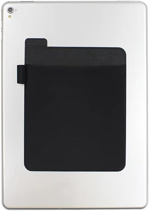 AubRie Universal Stick-On Mouse Pouch, Wireless Mouse and Pen Holder, Reusable Adhesive, No Glue Residue, Compatible with Battery Pack(Black)...
