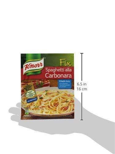 Knorr Fix spaghetti alla carbonara (Spagehetti alla Carbonara) (Pack of 4)...