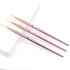 6PCS Nail Art Liner Brushes Set, UV Gel Acrylic Nail Art Drawing Painting Brushes Rose Gold Handle French Stripe Lines Painting Nail Pens...